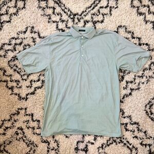Men’s Turtleson Polo Turquoise Florida Burnt Pine Golf Size Large